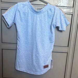 Boys boutique-Bruno-Sky Blue Kids Short Sleeve Tee